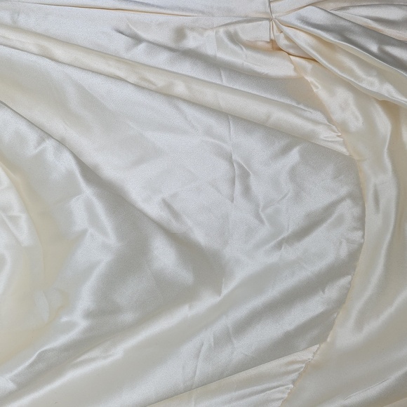 Reformation Poema Ivory Silk Wedding Dress Gown New With Tags Size 6 - Picture 8 of 12